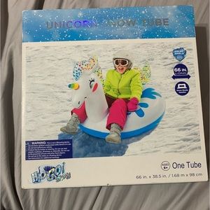 Unicorn snow tube